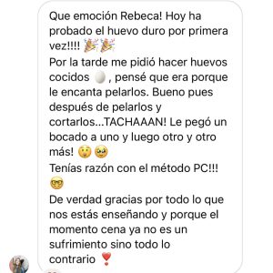 Testimonio Rebeca Pastor Nutricionista infantil Mi hijo no prueba alimentos nuevos