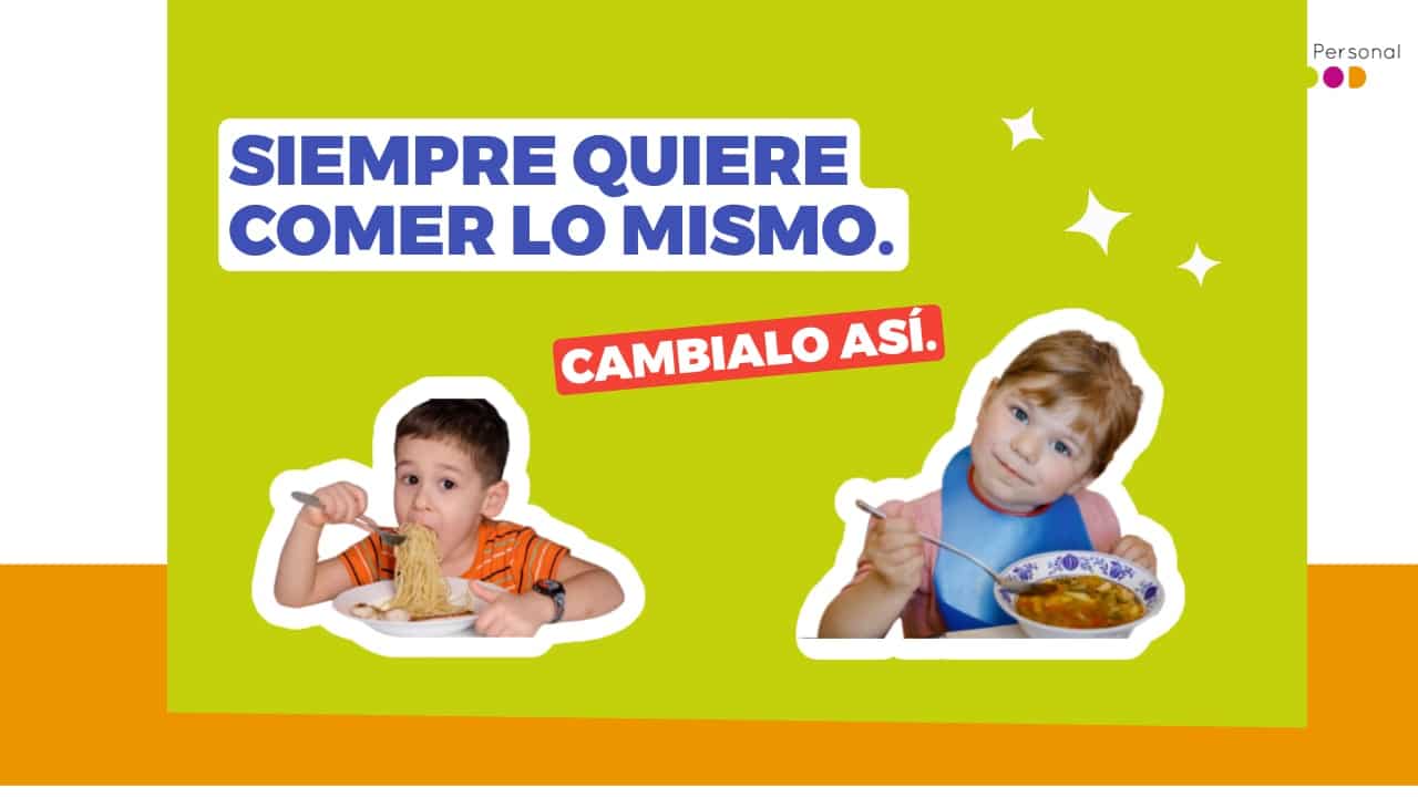 mi hijo siempre quiere comer lo mismo