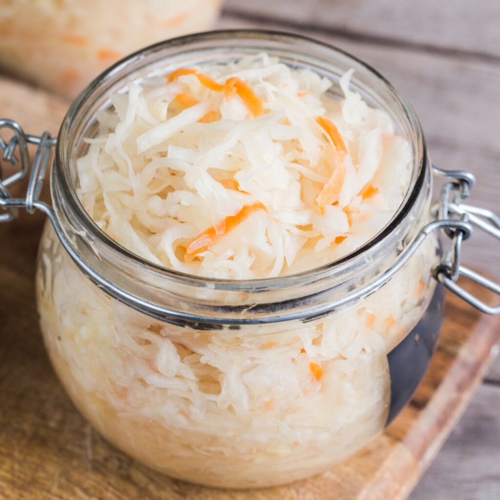 Chucrut como fuente de probióticos naturales para niños