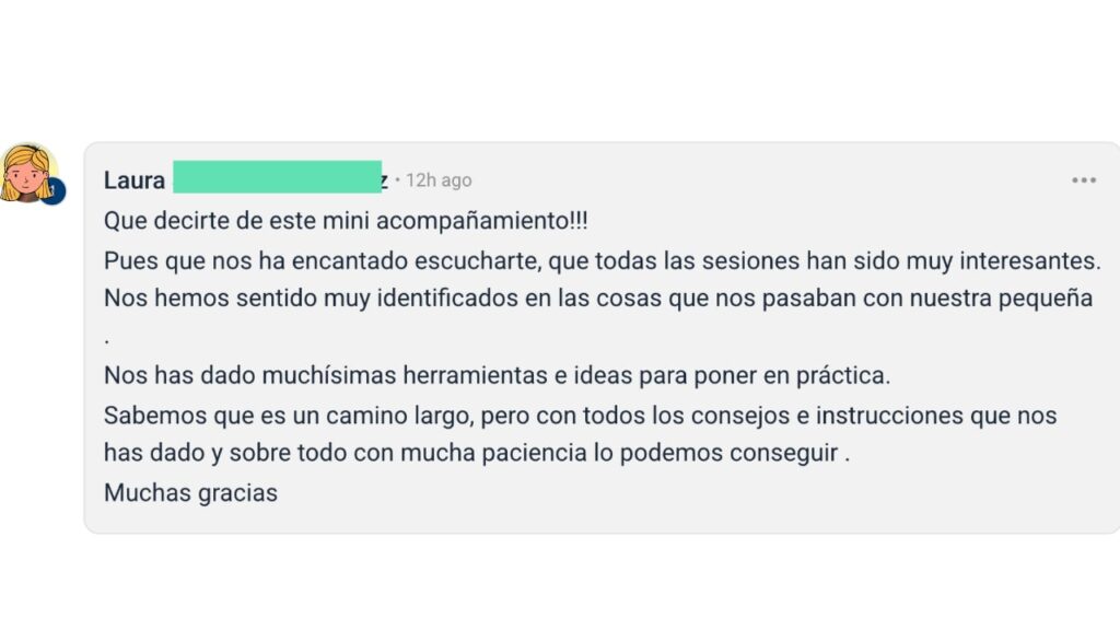 Testimonios curso antes de comer