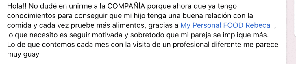 Testimonio Rebeca Pastor familias