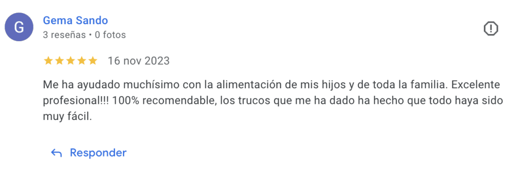Testimonio Rebeca Pastor nutricionista infantil mi hijo no come