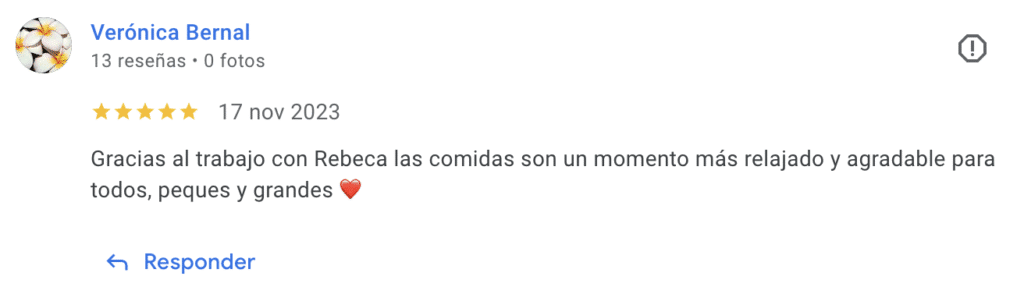 Testimonio Rebeca Pastor nutricionista infantil mi hijo no come