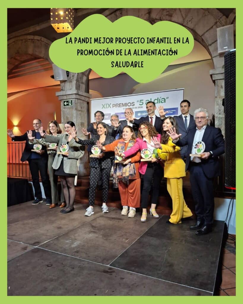 PREMIO 5 AL DÍA Proyecto educativo ALimentación saludable La Pandi Rebeca Pastor 2026