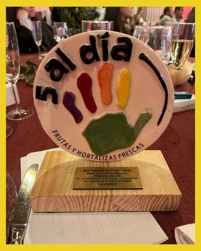 PREMIO 5 AL DÍA Proyecto educativo ALimentación saludable La Pandi Rebeca Pastor 2026