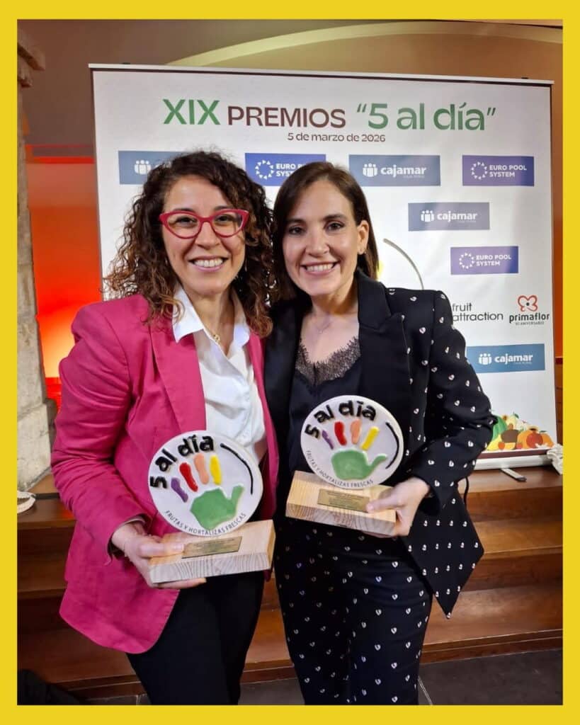 PREMIO 5 AL DÍA Proyecto educativo ALimentación saludable La Pandi Rebeca Pastor 2026 Marian García Boticaria García
