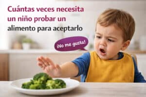 cuantas veces necesita un niño probar un alimento para que lo acepte y lo coma