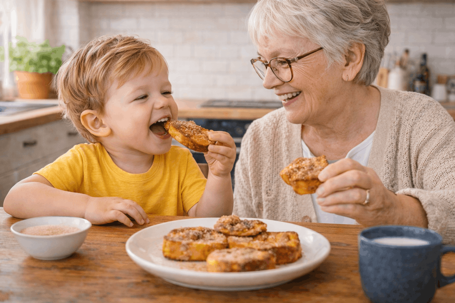 Torrijas en familia Semana Santa
