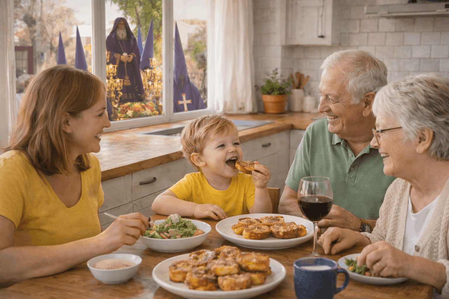 Comer en familia Semana Santa