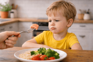niño no quiere comer comida nueva