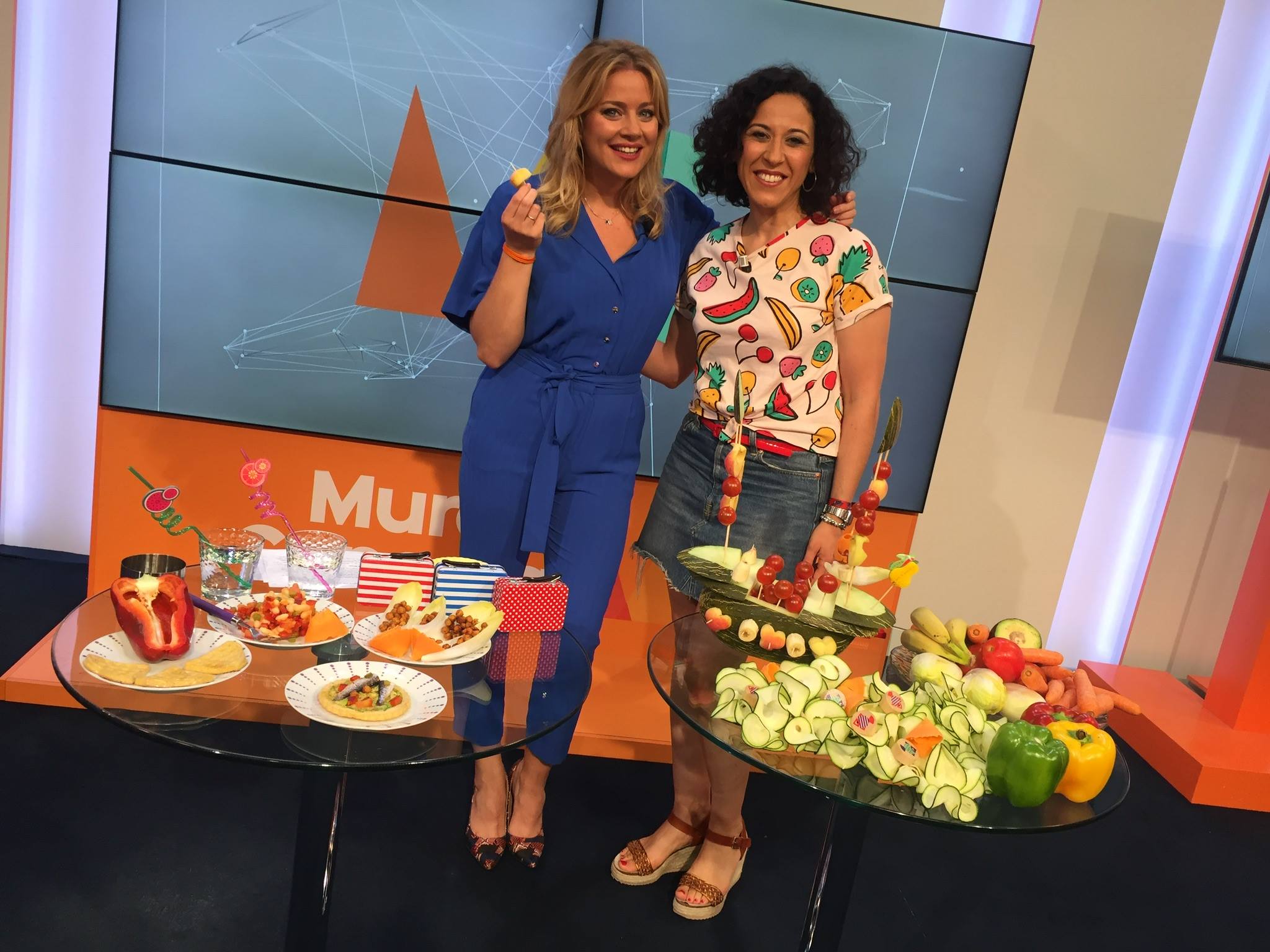 Rebeca Pastor en el programa Murcia Conecta con María Pina en La 7