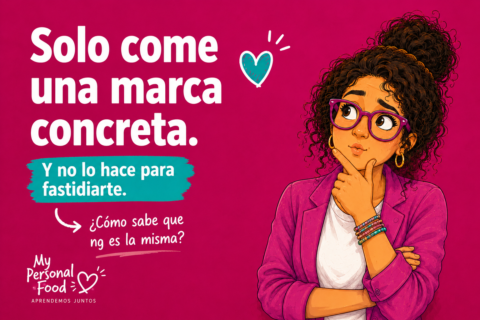 Solo come una marca concreta Rebeca Pastor Nutricionista infantil