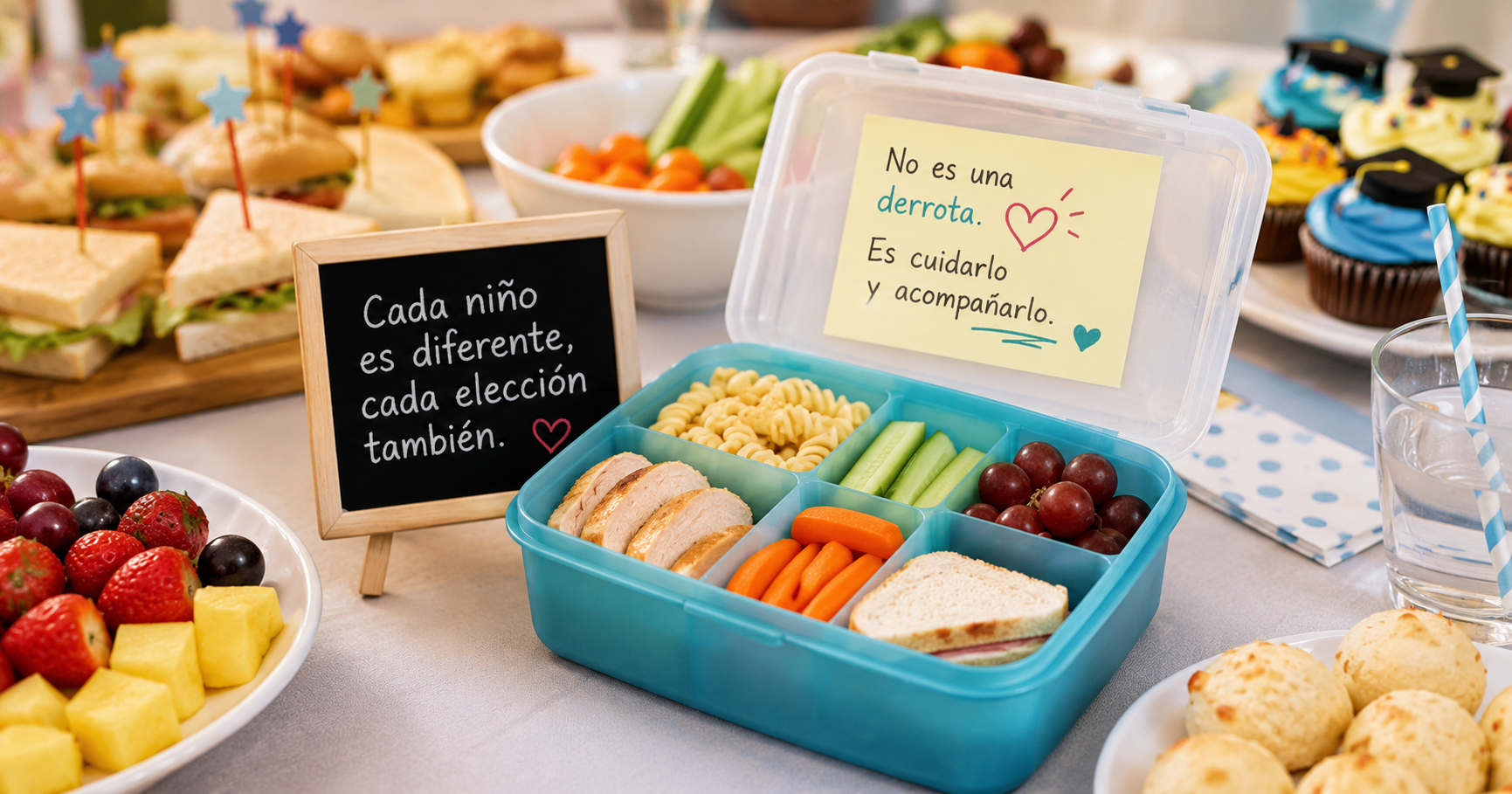 tupper fiambrera niño selectivo evento graduación infantil