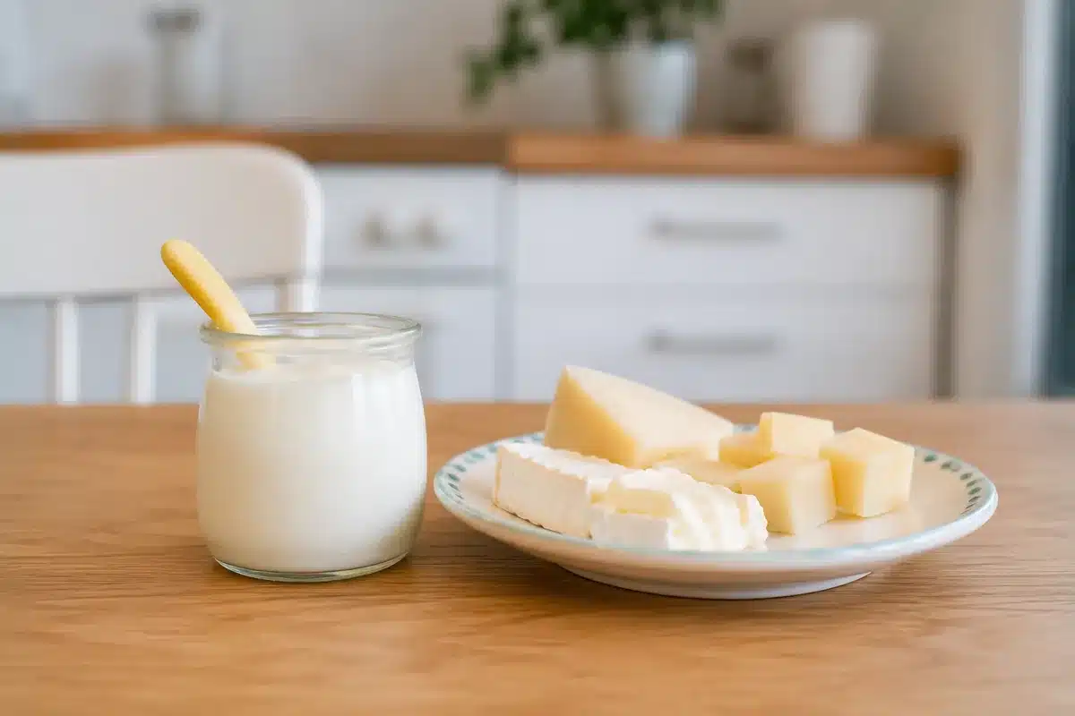 Yogur y queso como alimentos ricos en calcio alternativos a la leche